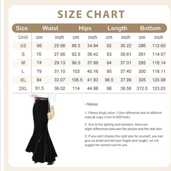 Women's High Waist Bodycon Velvet Fishtail Mermaid Maxi Skirt, Black - Picture 7 of 8